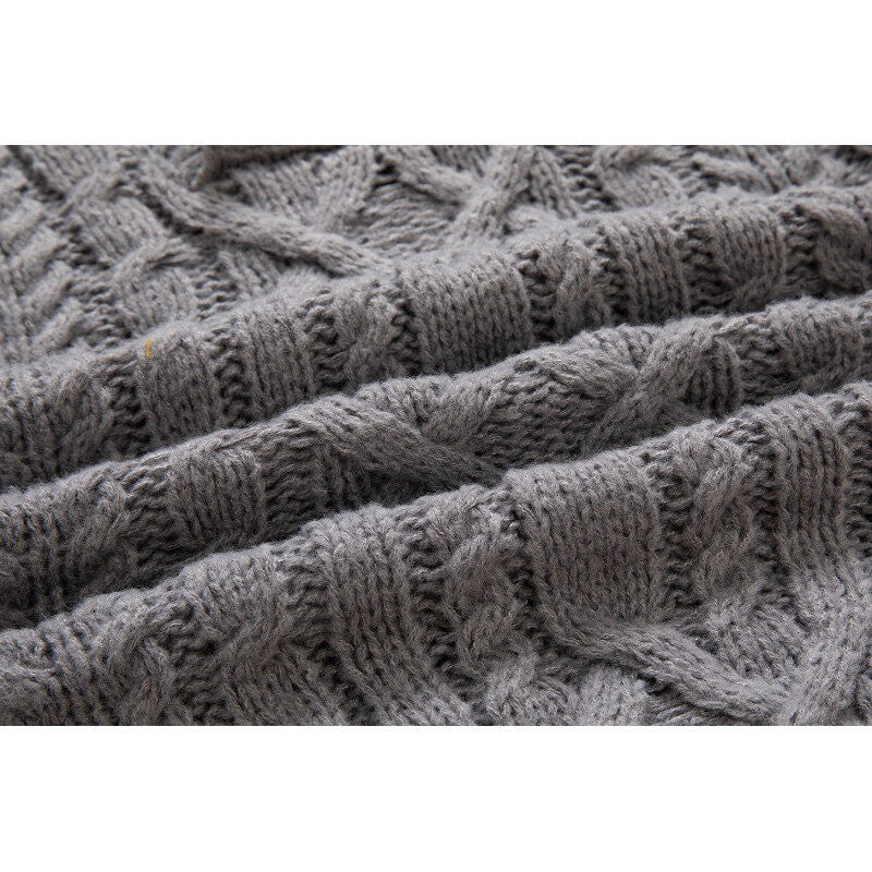 Men's chunky knit sweater with shawl collar and refined twisted pattern Lune London
