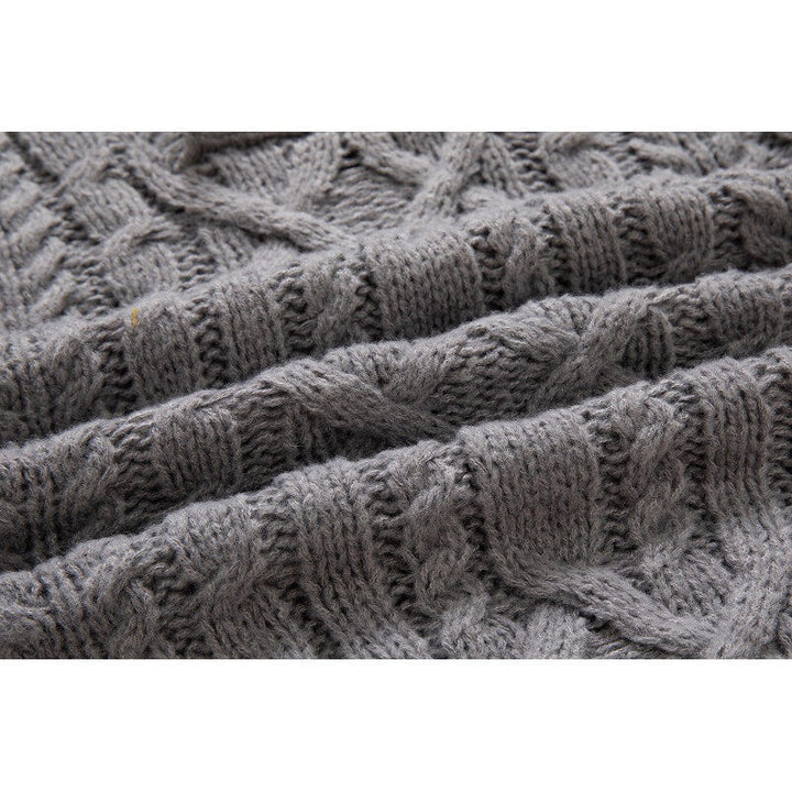 Men's chunky knit sweater with shawl collar and refined twisted pattern Lune London