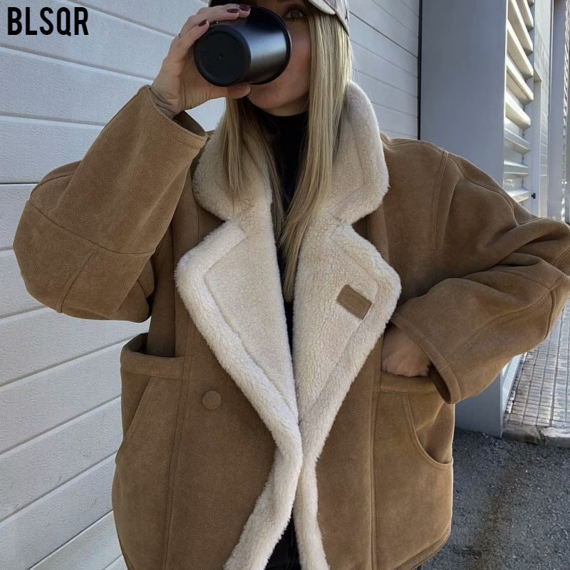 Oversized wool coat for women Lune London