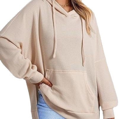 Oversized women's hoodie in waffle pique Lune London