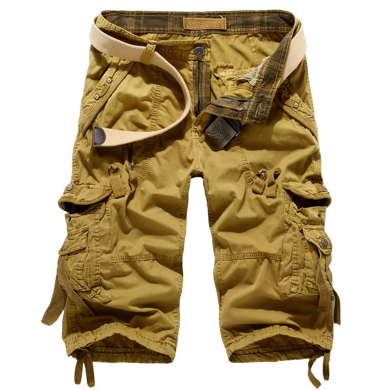 Men's Cargo Shorts with Multiple Pockets Lune London