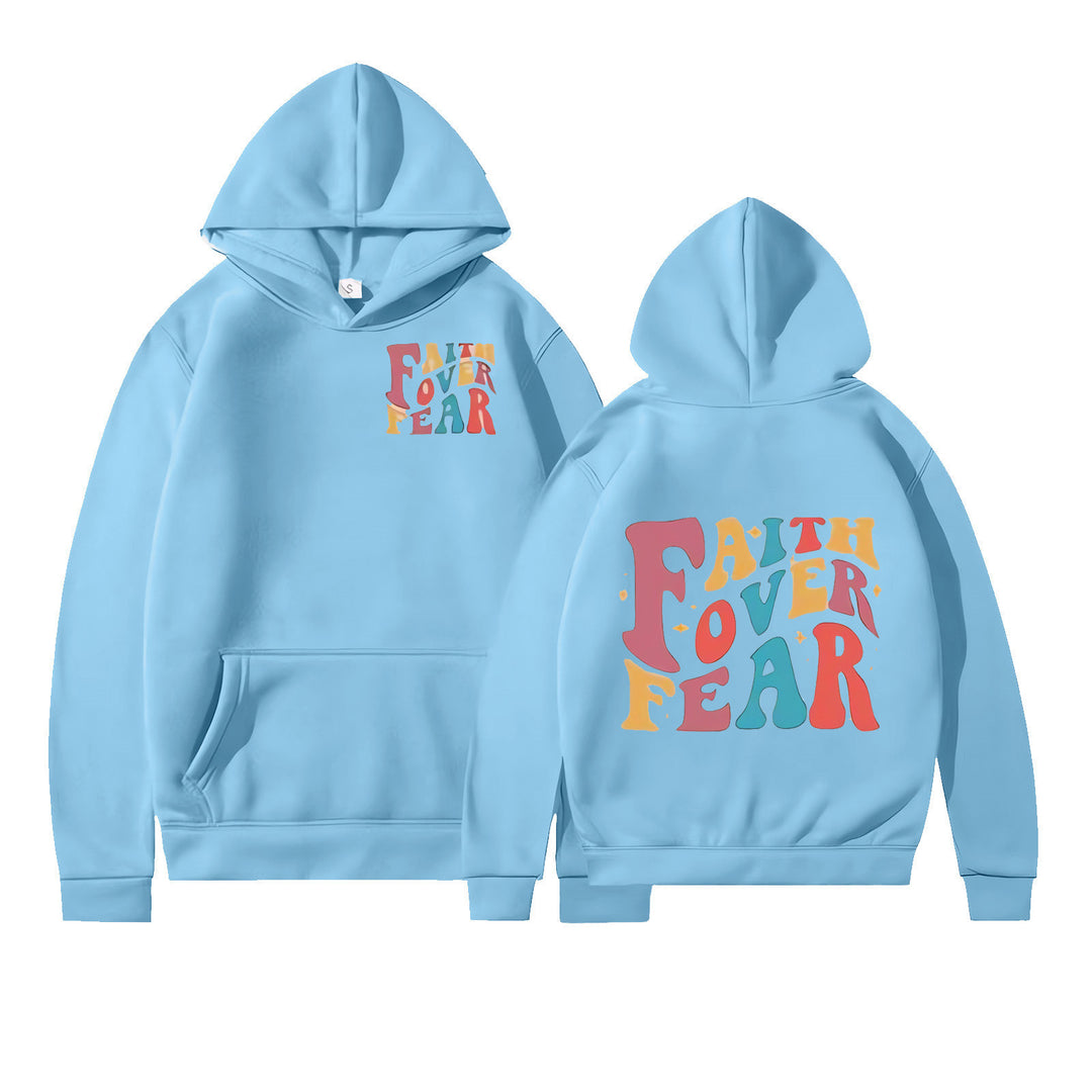 Women's Hoodie with Motivational Graphic Details Chic & Stil