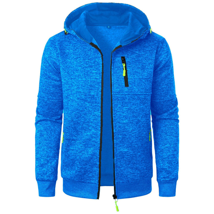 Sporty hooded jacket for men with an innovative structural design and practical pockets Lune London