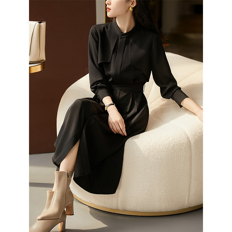 Midi dress for women with detachable cape Lune London