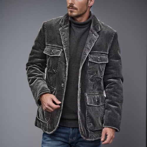 Cord blazer for women with functional pockets Lune London