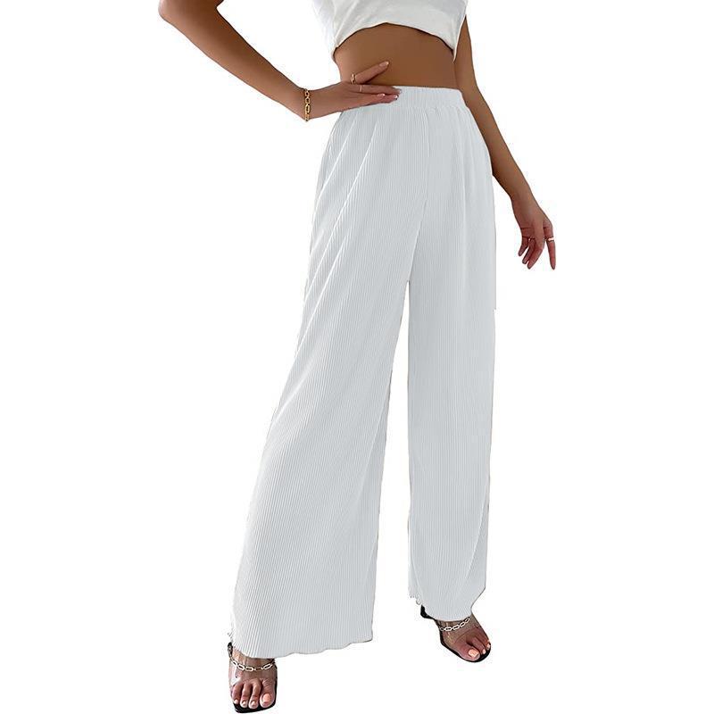 Lune London fluid pleated wide pants for women