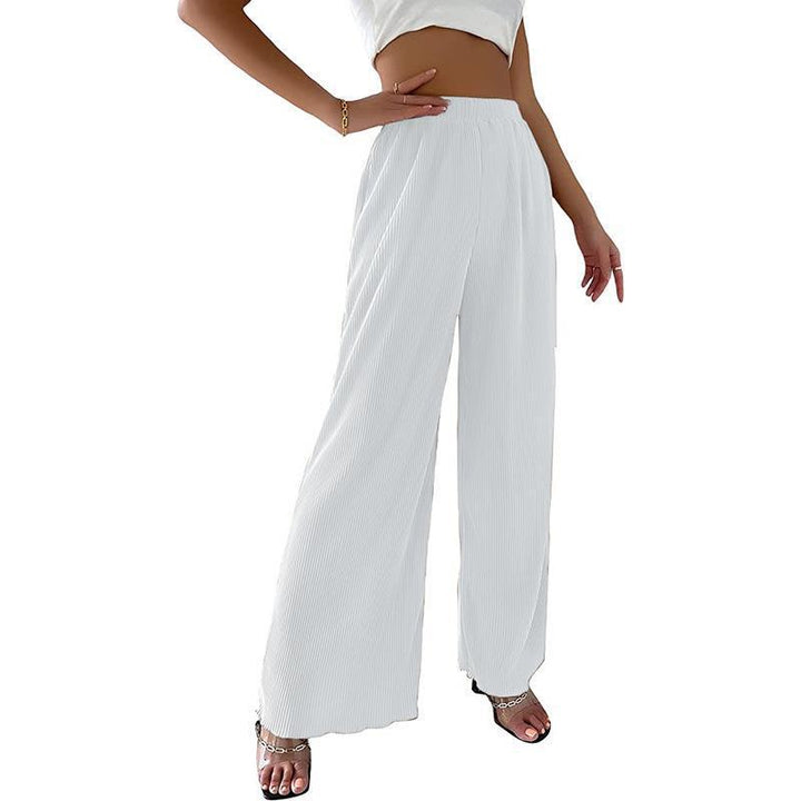 Lune London fluid pleated wide pants for women