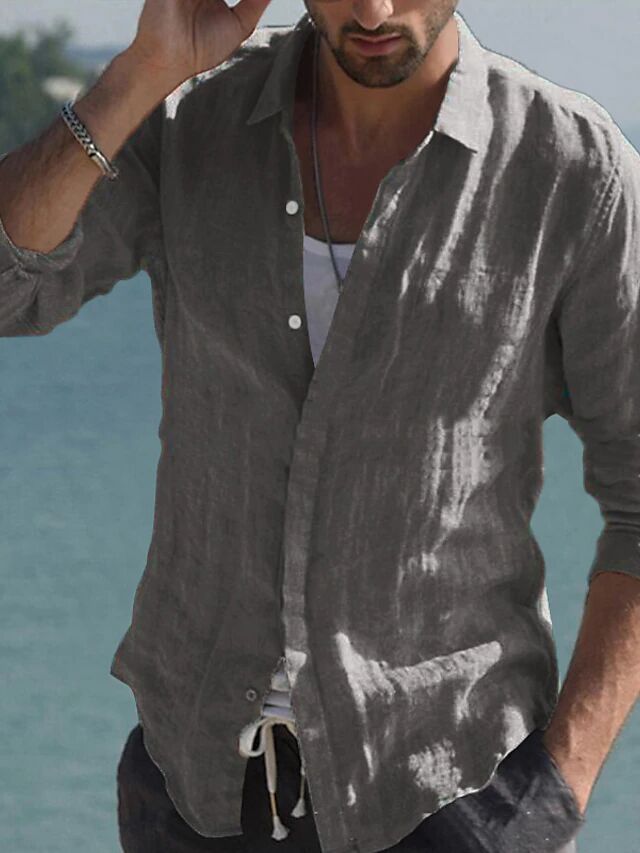 Men's Casual Linen Shirt Lune London