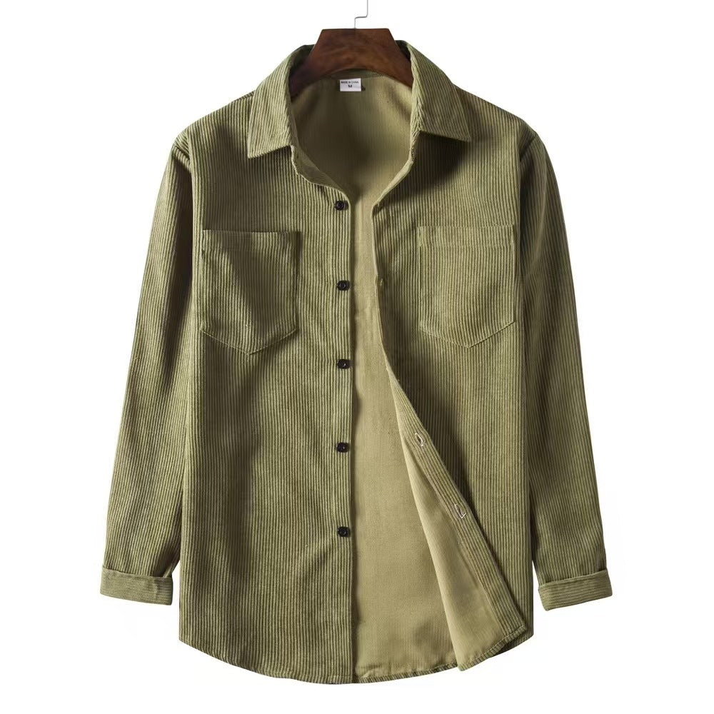 Casual corduroy shirt for women with two pockets Lune London
