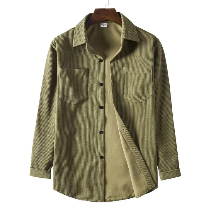 Casual corduroy shirt for women with two pockets Lune London