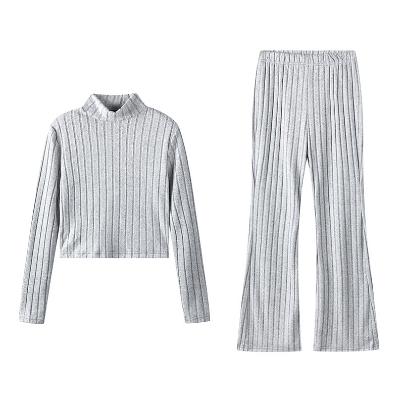Lune London women's knit lounge set in soft material with an elegant turtleneck