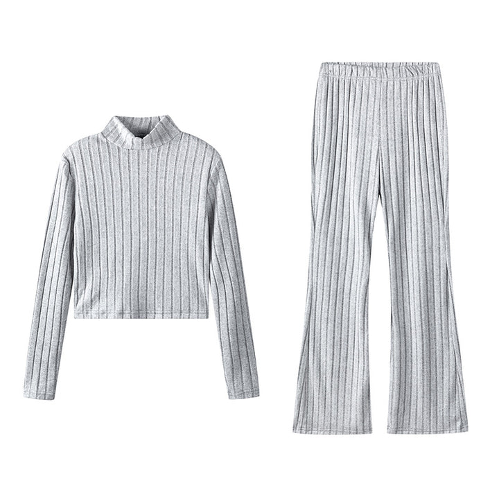 Lune London women's knit lounge set in soft material with an elegant turtleneck