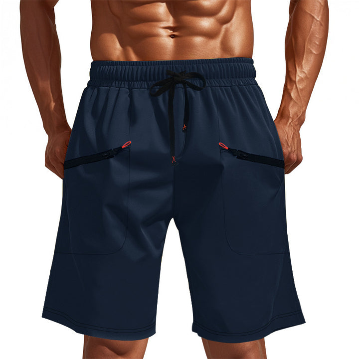 Men's leisure pants with multifunctional pockets and elastic waistband Lune London