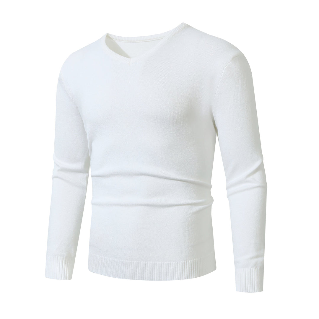 Men's V-Neck Fine Knit Sweater Lune London