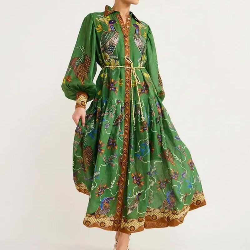 Robe maxi pour femmes avec un design de broderie élaboré Chic & Stil