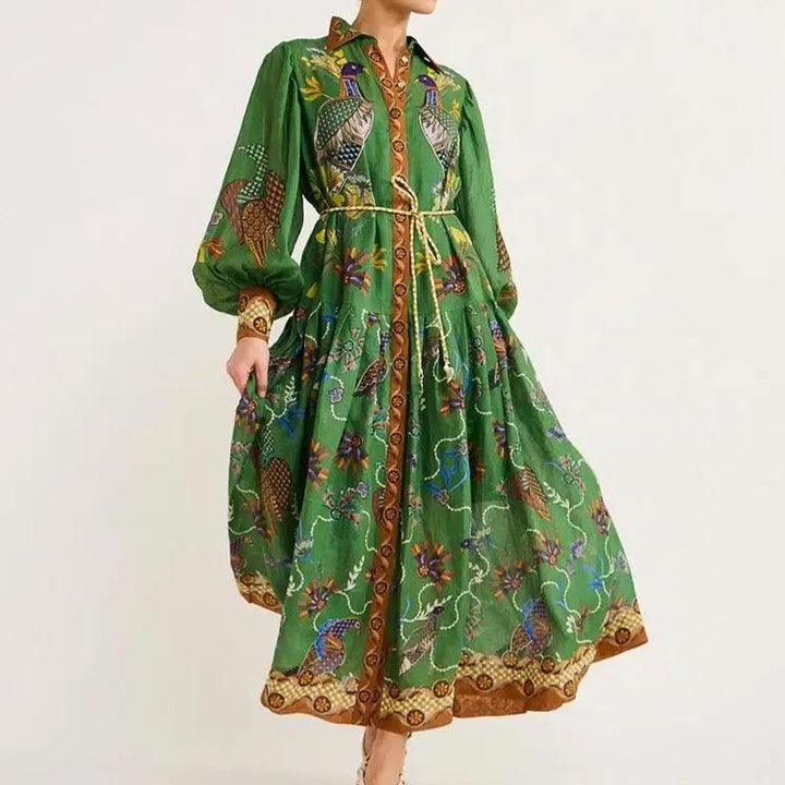 Robe maxi pour femmes avec un design de broderie élaboré Chic & Stil