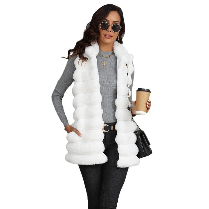 Chic Long Plush Fur Vest for Women