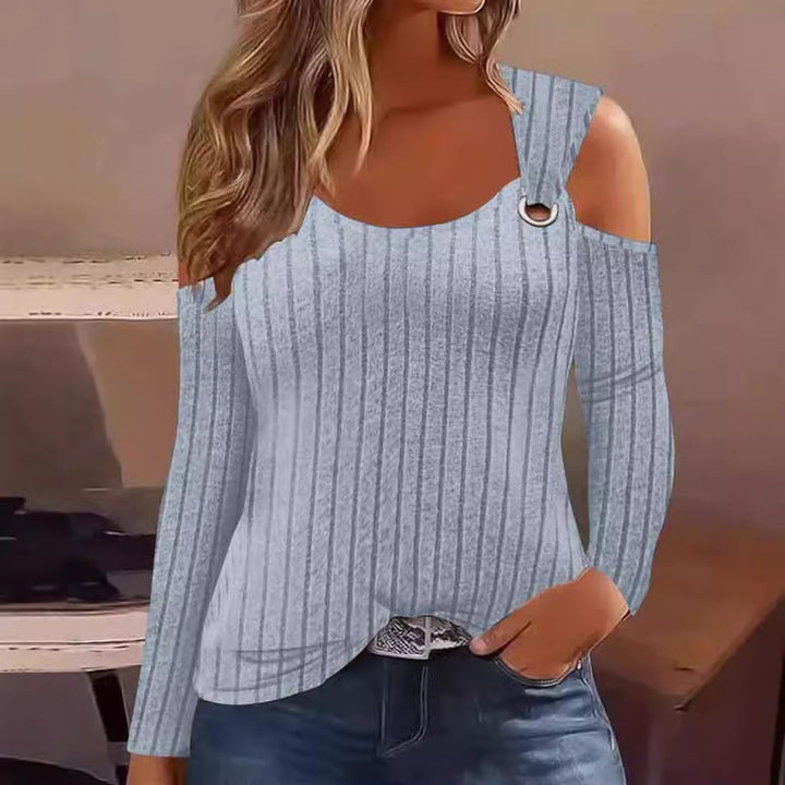 Elegant blouse for women with trendy cut and shoulder details Lune London
