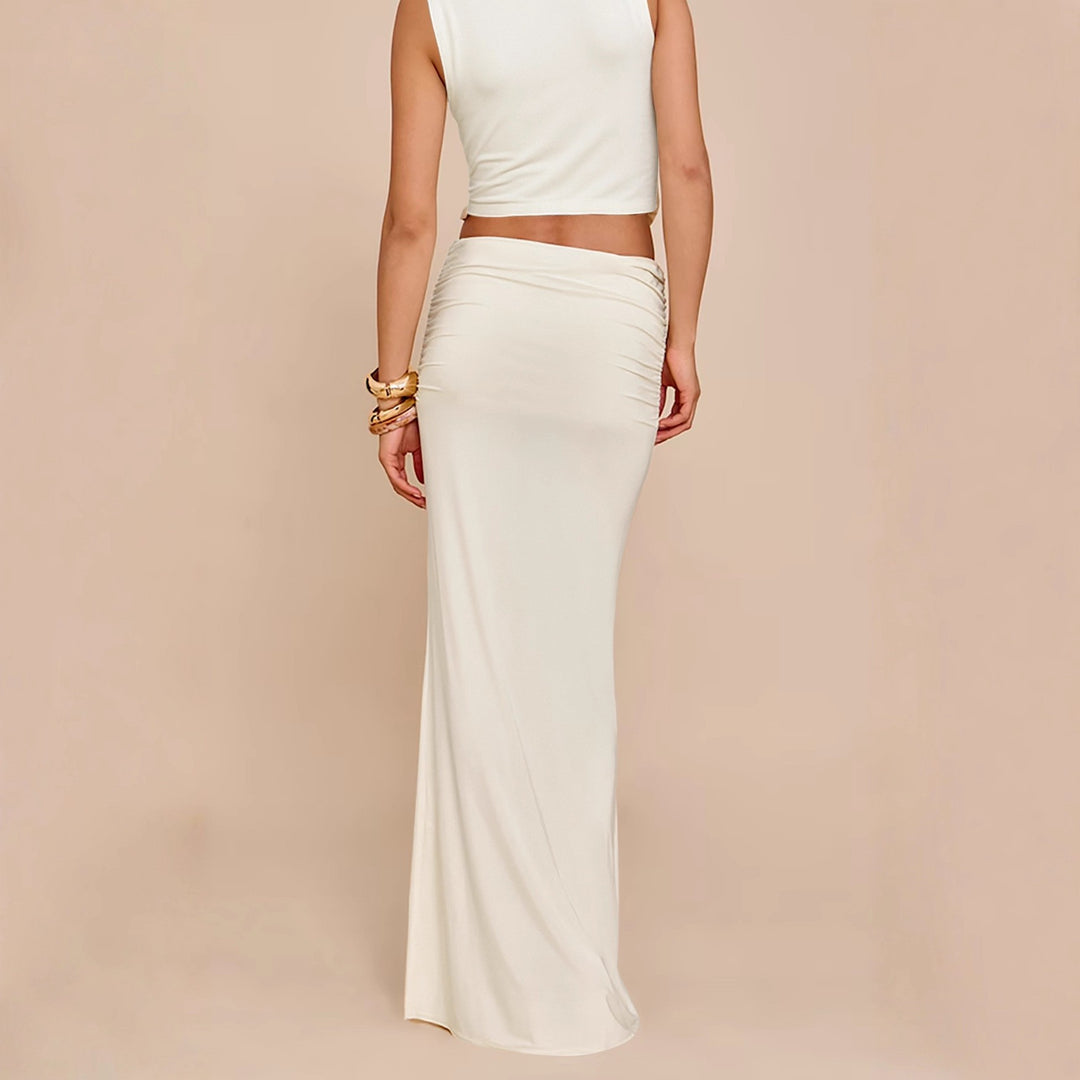 Women's Stylish Set with Chic Top and Long Skirt Lune London