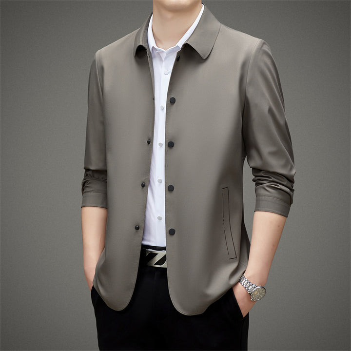 Modern transition jacket for men with practical pockets and breathable material Lune London