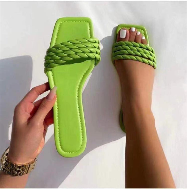 Chic Woven Slip-On Sandals for Women