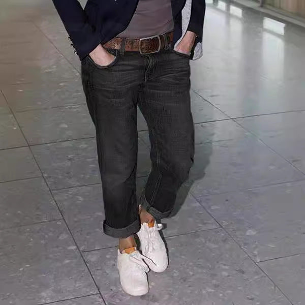 Ripped Denim Jeans Relaxed Fit Women Lune London