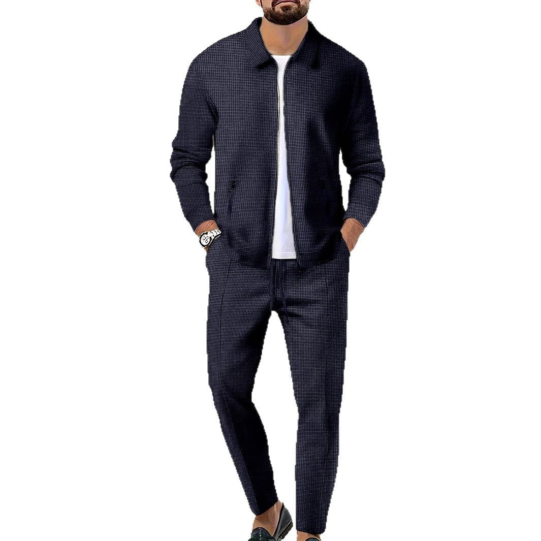 Men's Leisure Suit with Modern Structured Design and Practical Pockets Lune London