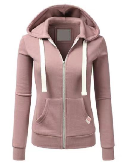 Sporty women's hoodie with full zip and practical pockets Lune London