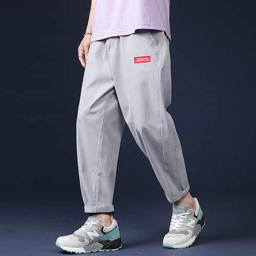 Men's leisure pants with relaxed fit and practical drawstring Lune London