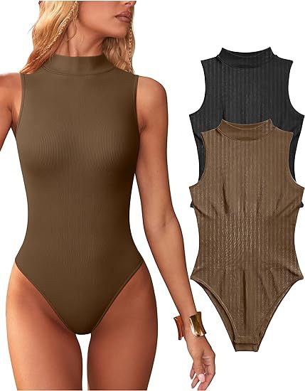Women's bodysuit with elegant stand-up collar and textured surface Lune London