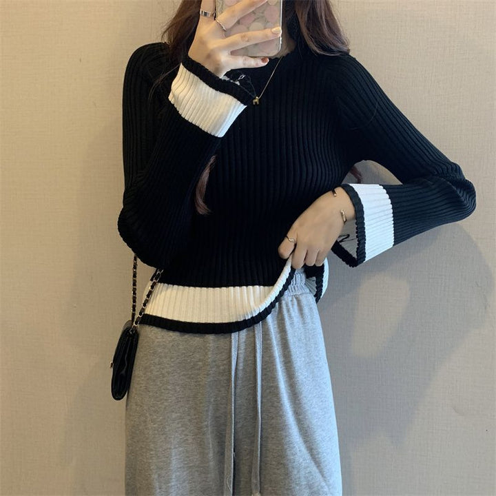 Pull en tricot côtelé à la mode pour femmes avec coupe décontractée Chic & Stil