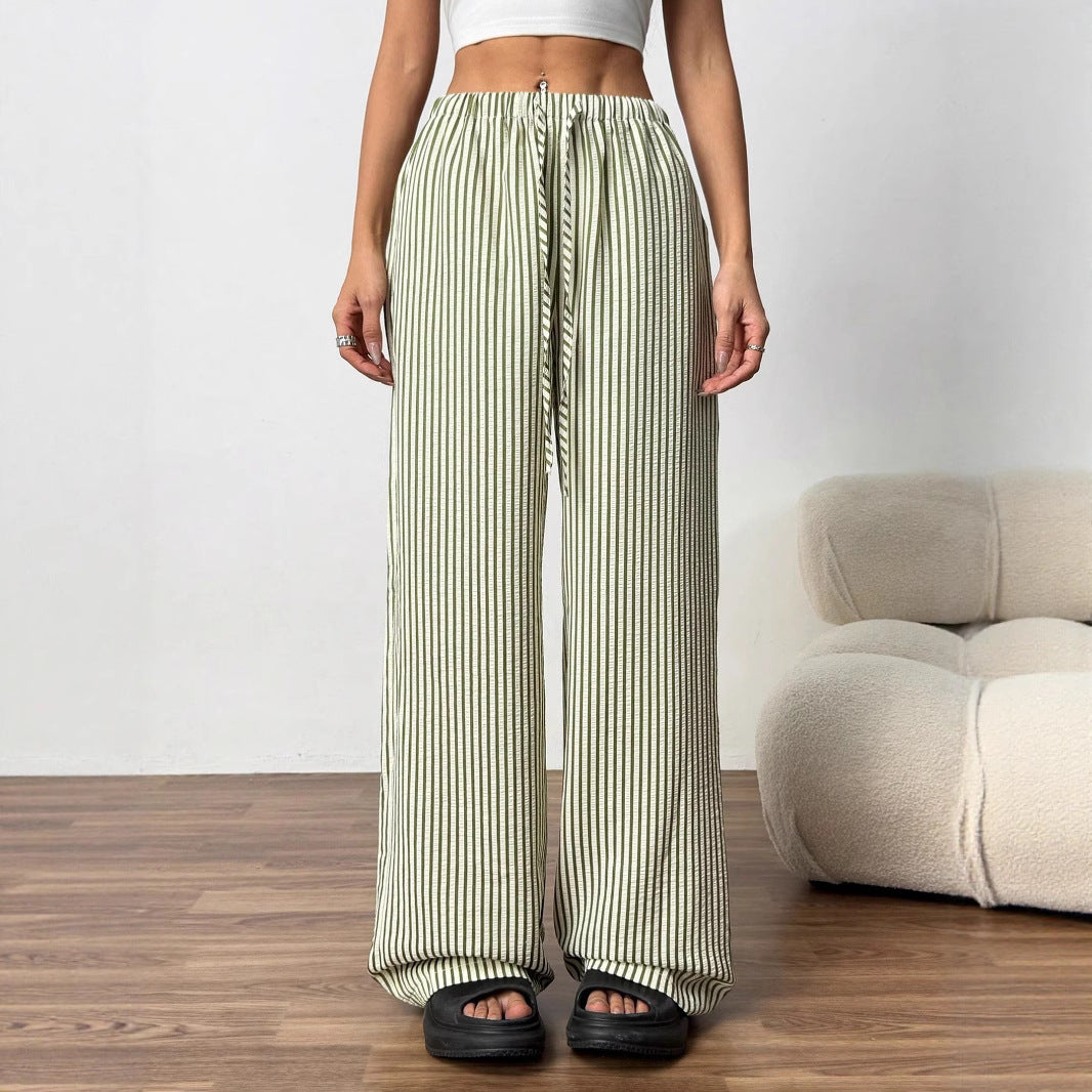 Woman Striped Pants Relaxed Fit Lune London