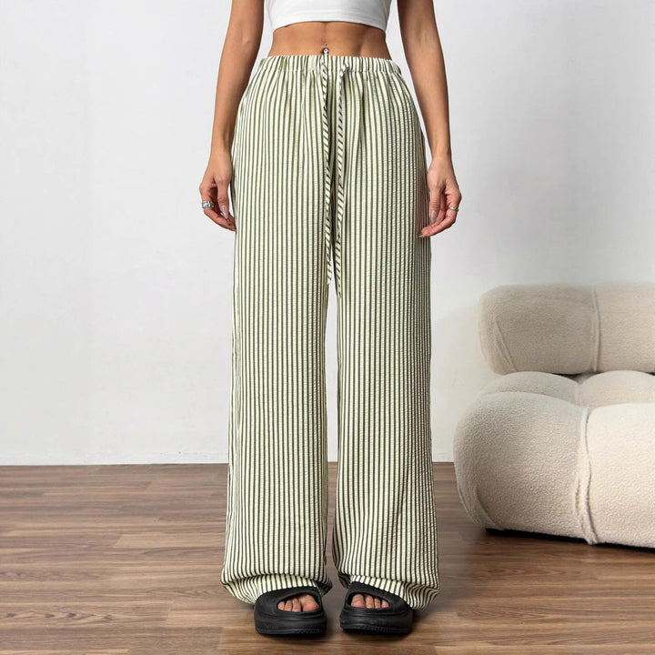 Woman Striped Pants Relaxed Fit Lune London