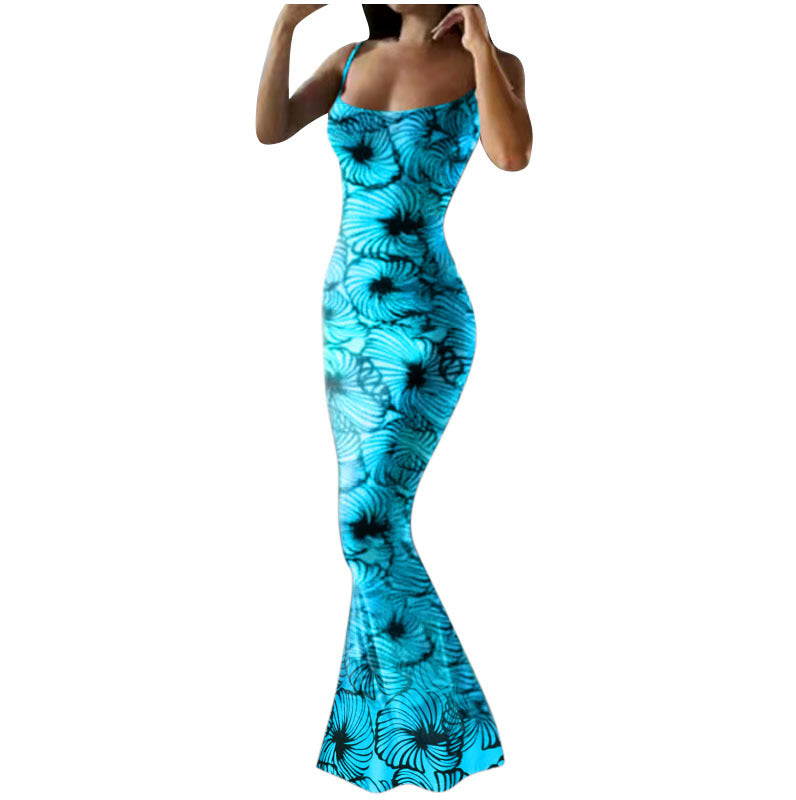 Ladies Elegant Maxi Dress with Floral Print Lune London