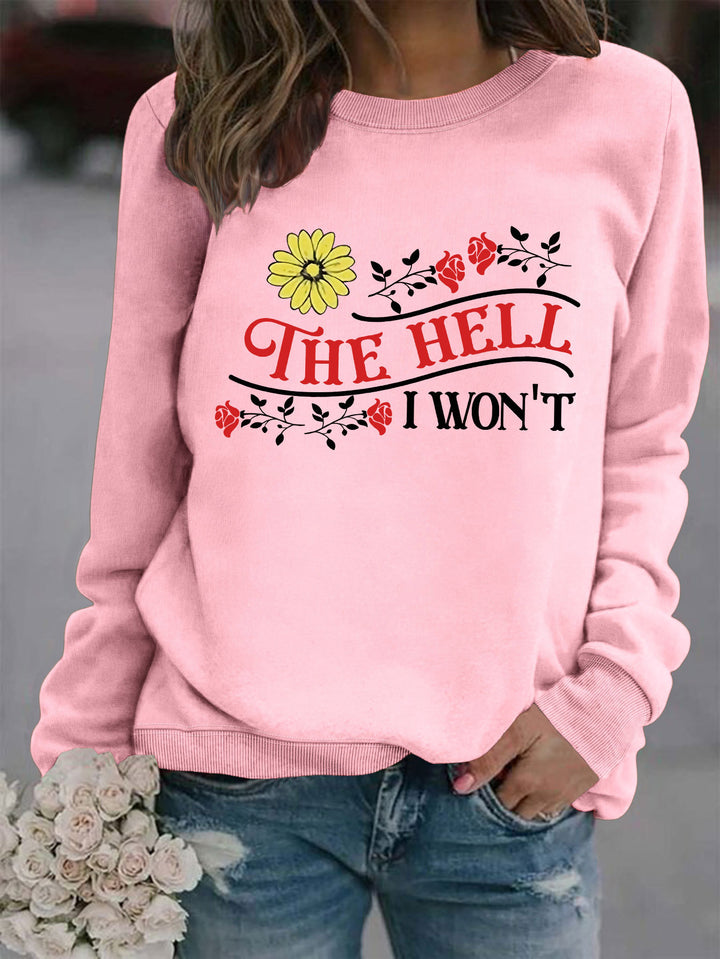 Sweatshirt pour femmes avec motif ludique et coupe confortable Chic & Stil