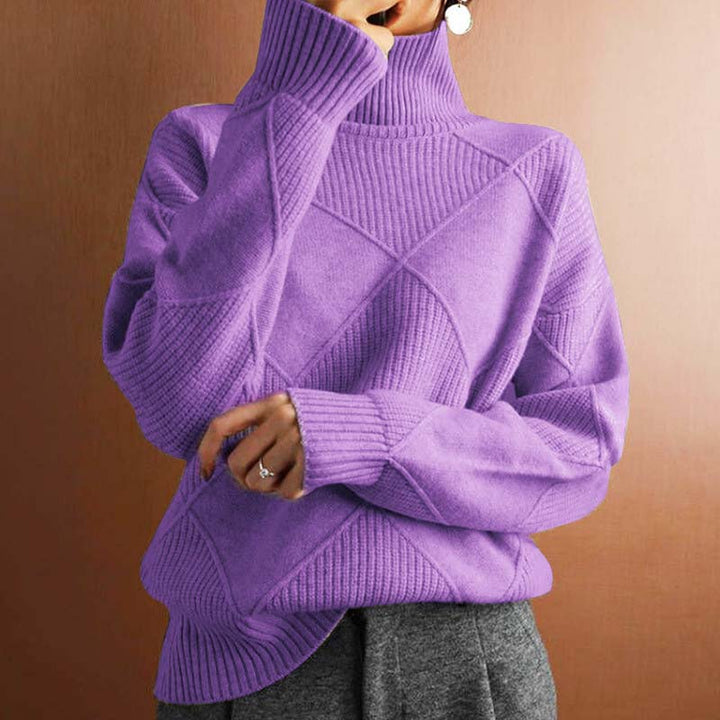 Lune London | Solid Color Classic Knit Sweater for Women