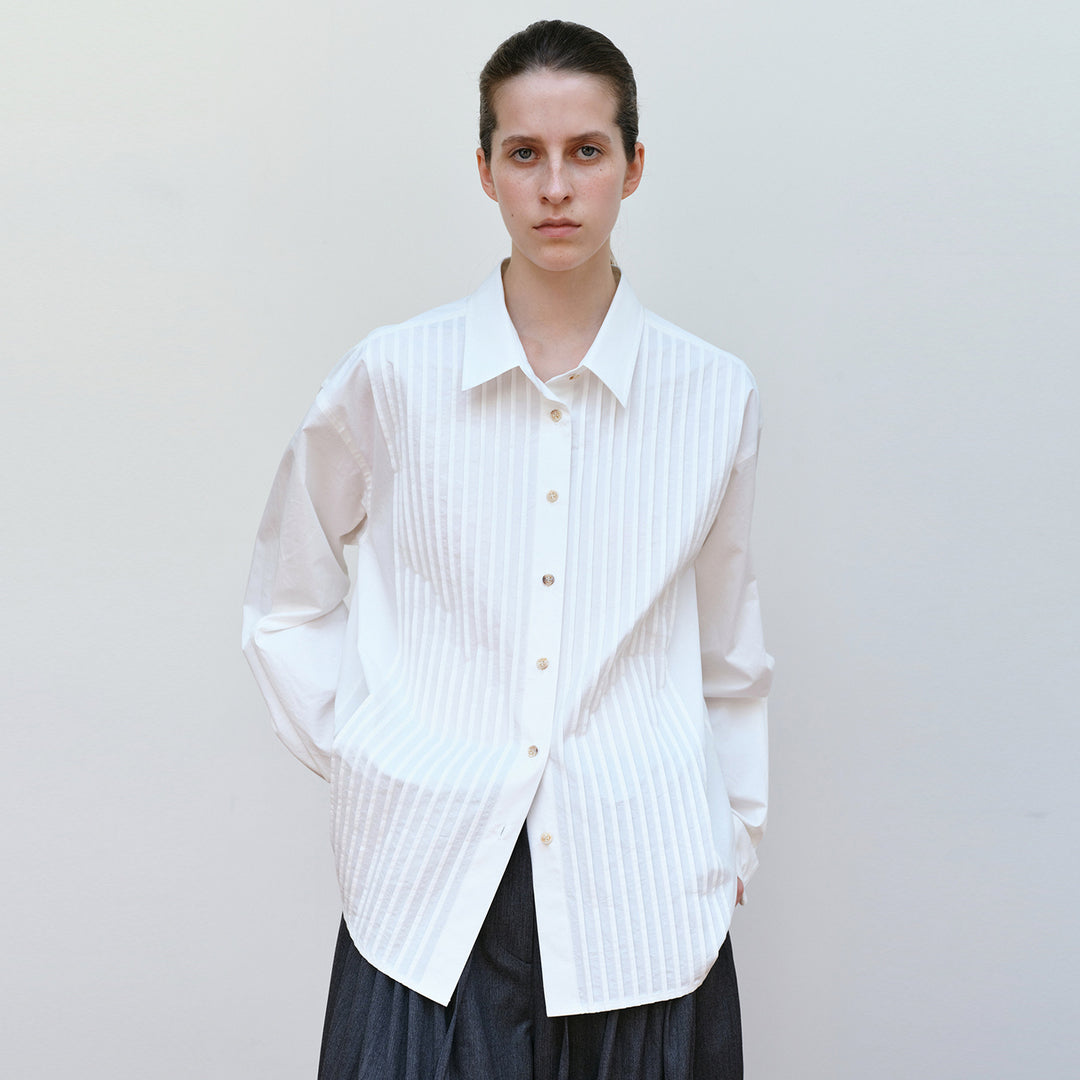 Chemisier léger pour femmes avec design texturé Chic & Stil