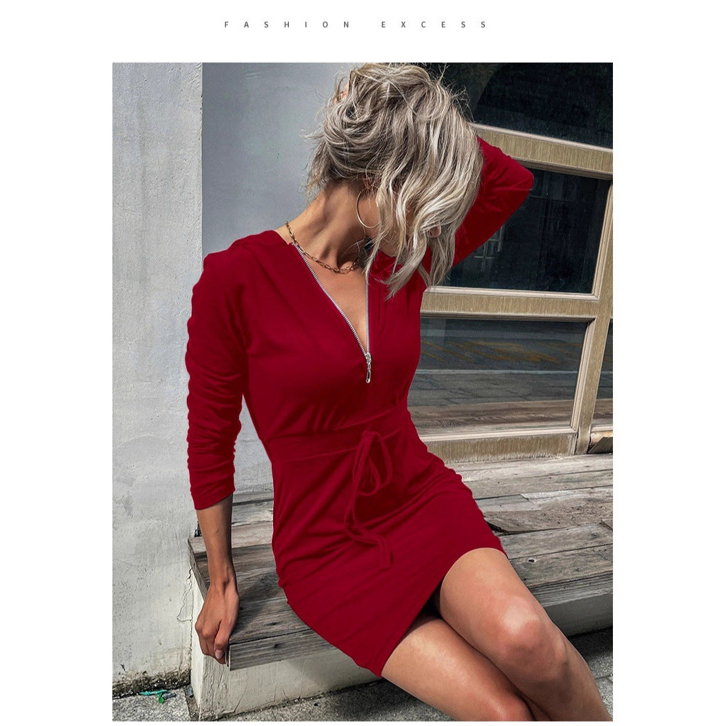Robe sportive pour femmes avec zip et ceinture ajustable Chic & Stil