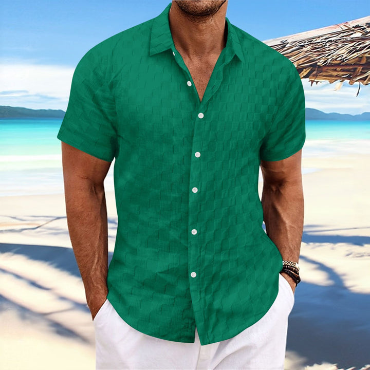 Structured short sleeve leisure shirt for men Lune London