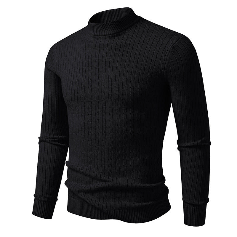 Lune London textured surface turtleneck sweater for men