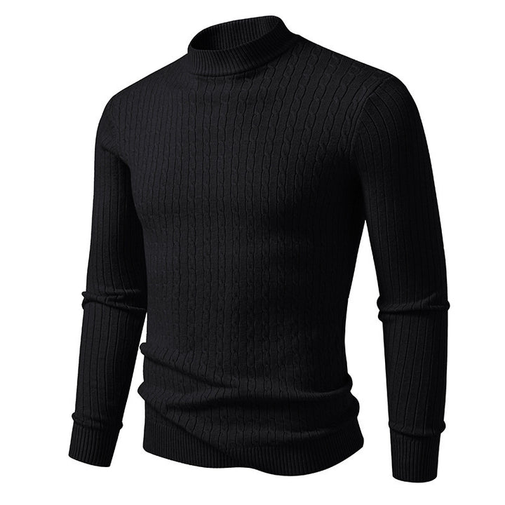 Lune London textured surface turtleneck sweater for men