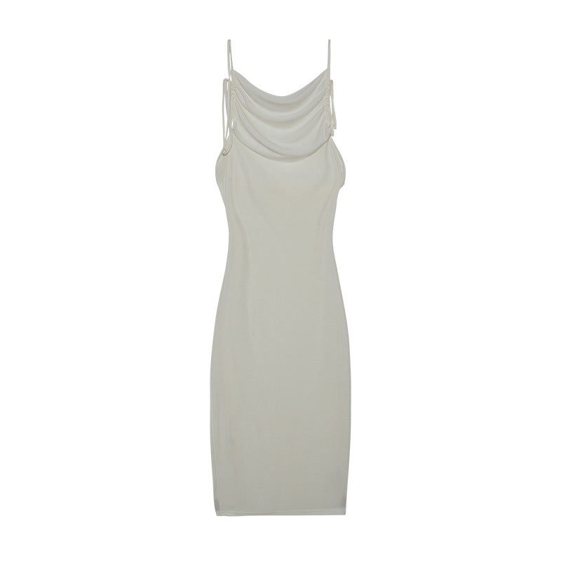 Ladies Elegant Summer Dress Draped Lune London