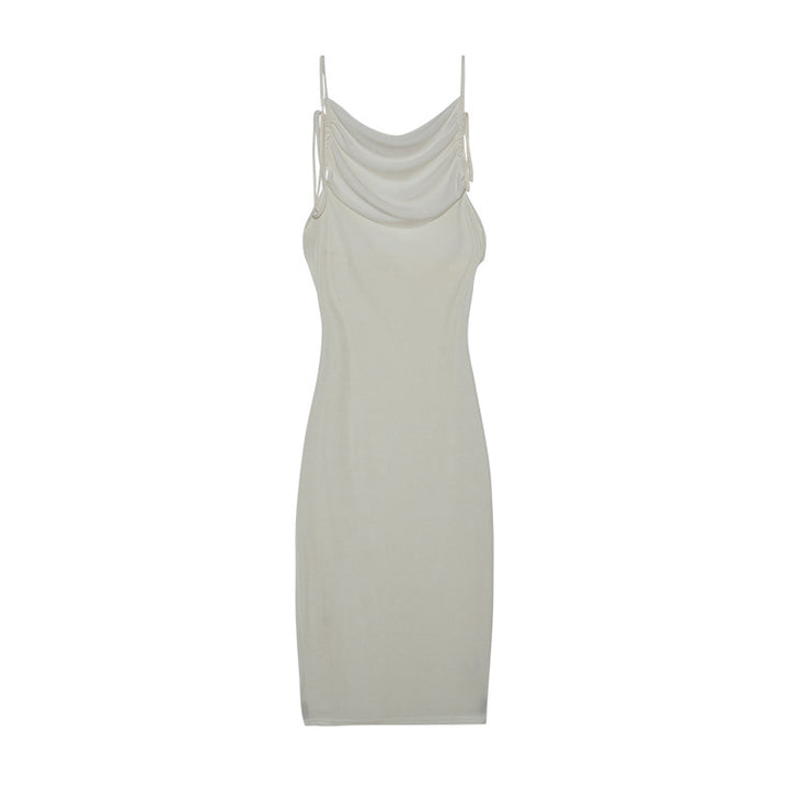 Ladies Elegant Summer Dress Draped Lune London