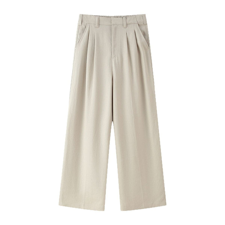 Elegant wide trousers for women with pleats and high waist Lune London
