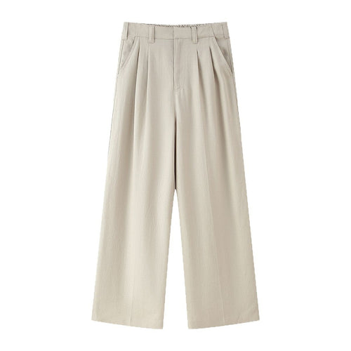 Elegant wide trousers for women with pleats and high waist Lune London