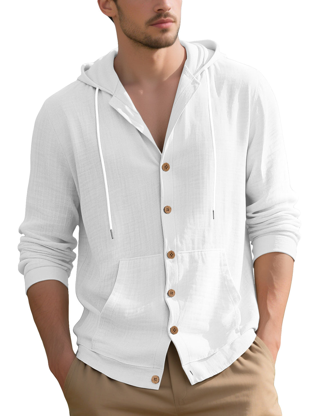 Elegant casual jacket for men with hood and practical pockets Lune London