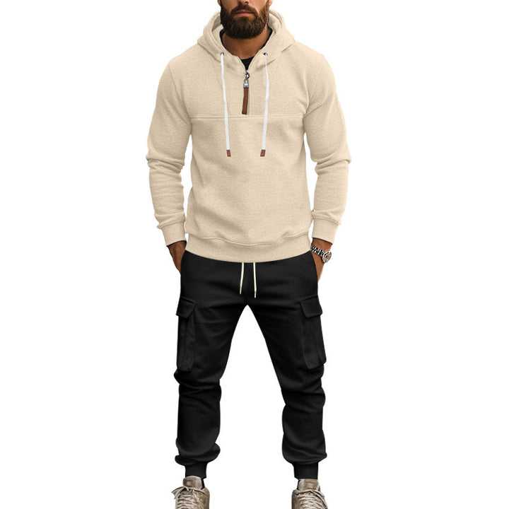 Men's casual hoodie with practical cargo pants Lune London