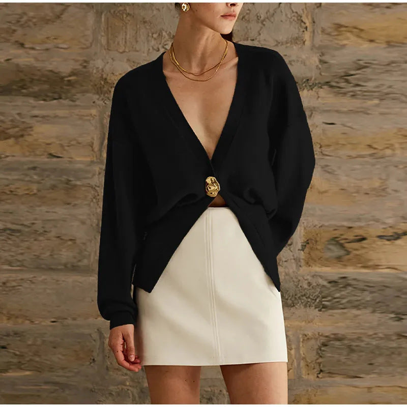 Cardigan féminin à la mode avec fermeture élégante Chic & Stil