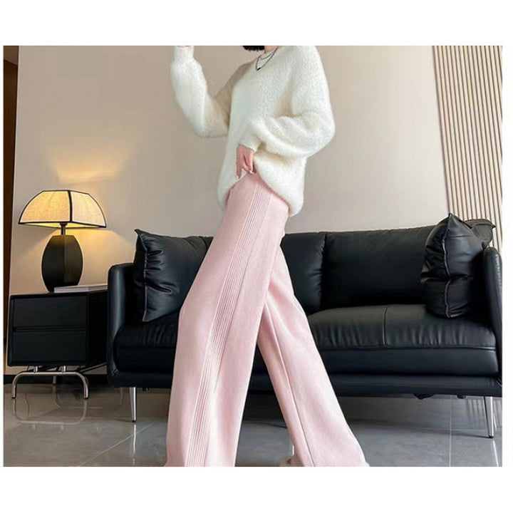 Pull en tricot surdimensionné pour femmes avec un large motif rayé et une coupe décontractée Chic & Stil