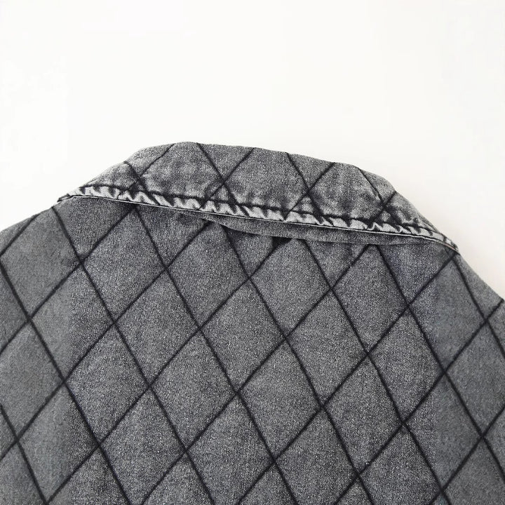 Quilted leisure jacket for women with adjustable drawstring Lune London